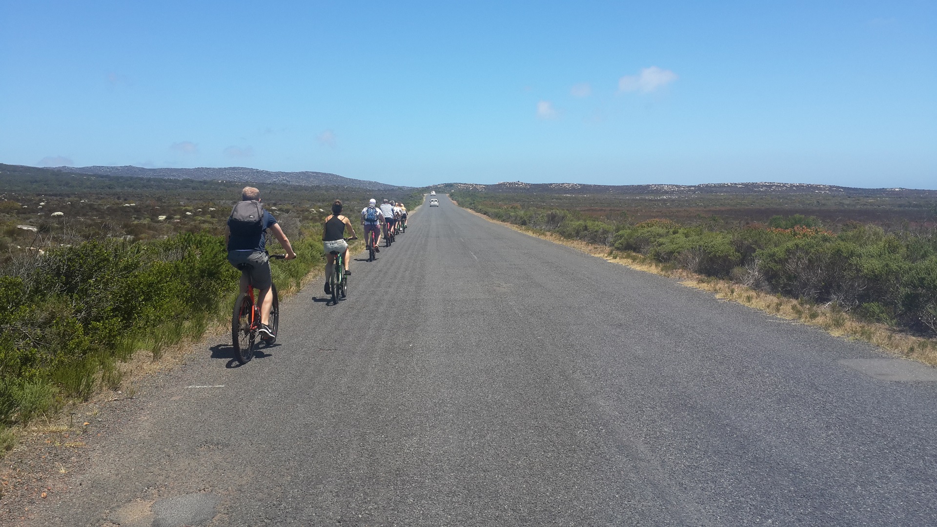 During our tour in Cape Peninsula we had an opportunity make part of the trip by bike.