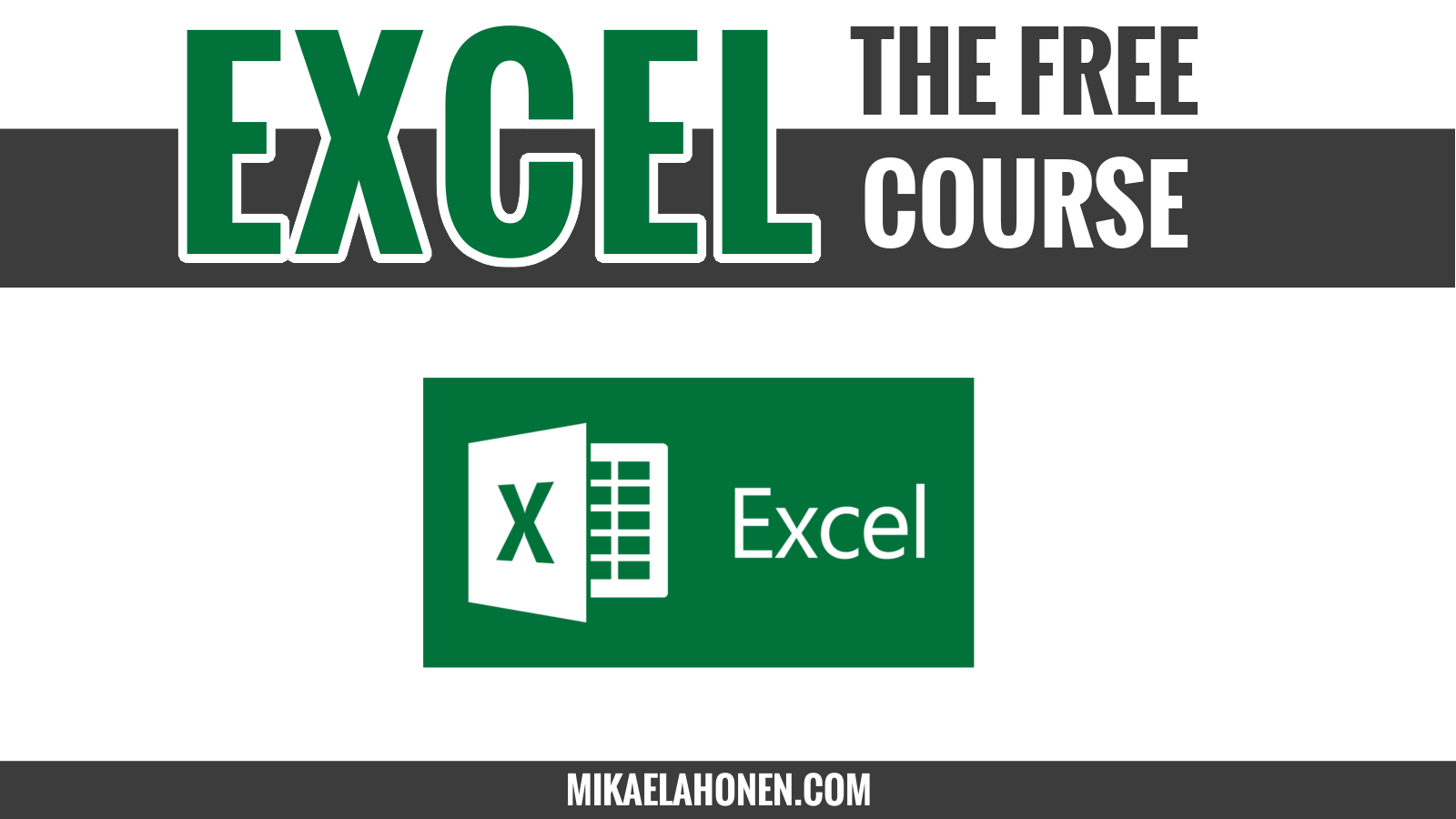 Free excel course all lectures