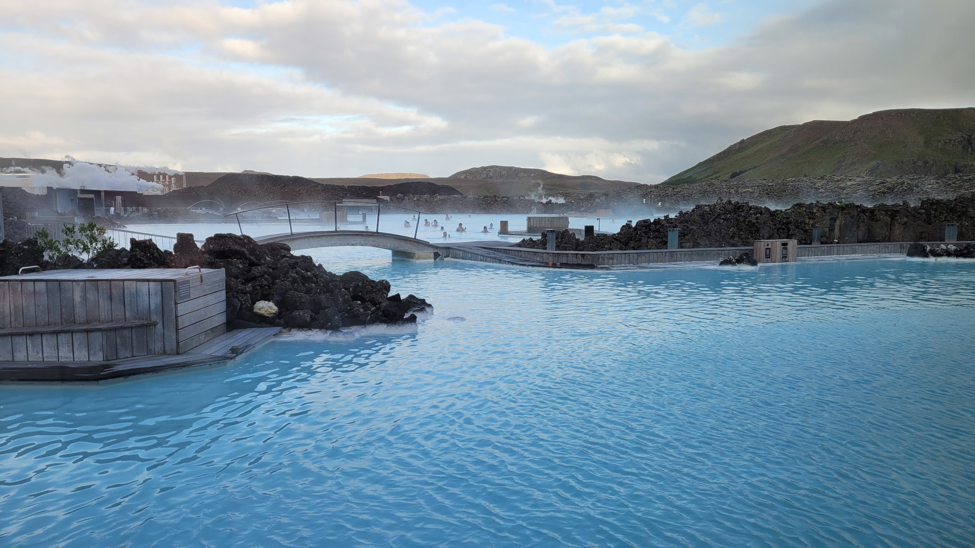 Blue Lagoon. The place where rich people go to take selfies. Yes, they have the phones in the water. 