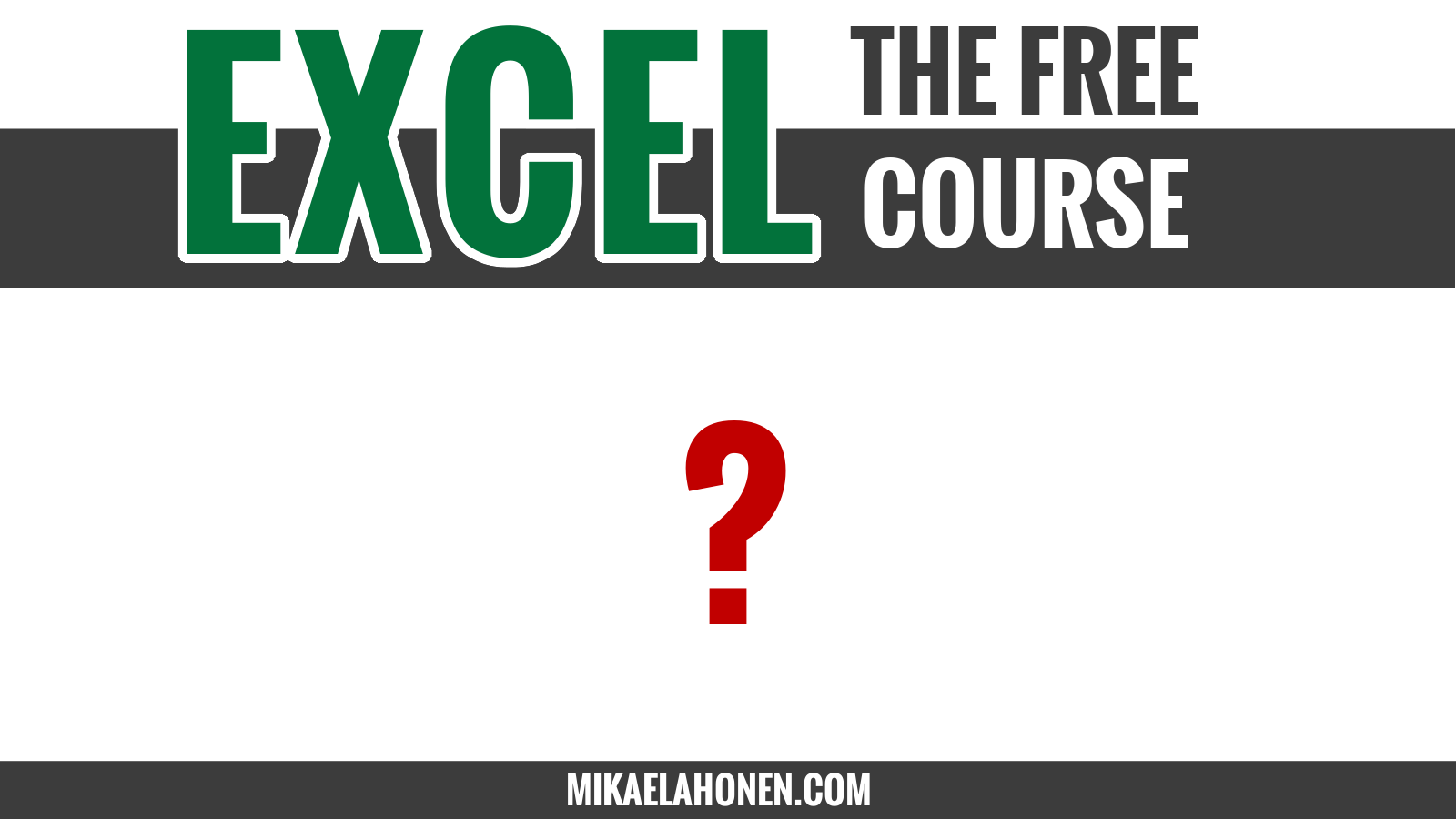 Introduction to excel for excel beginners