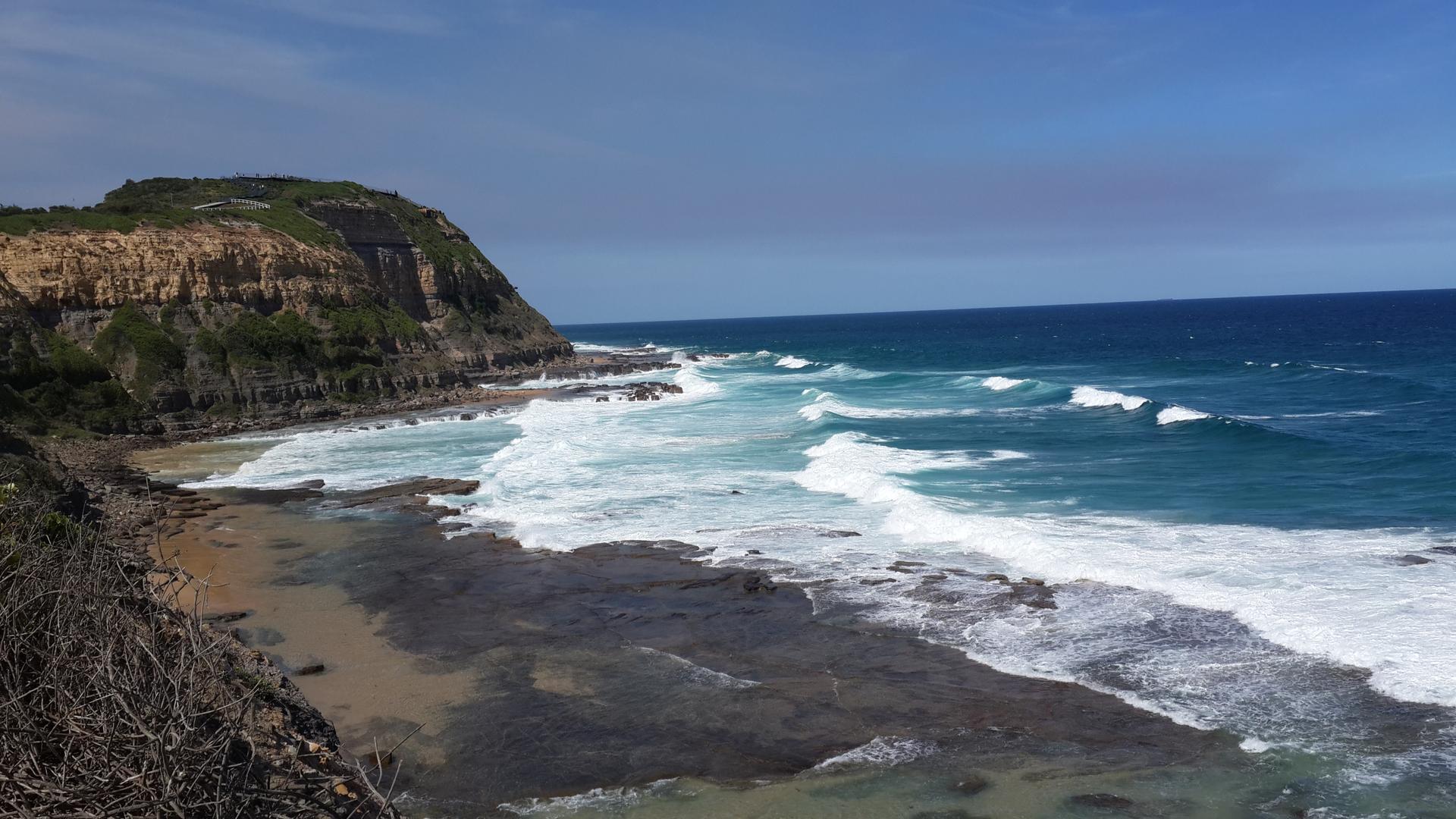 Day 42: Merewether beach in Newcastle. Water was still a bit cold but it was still possible to swim.