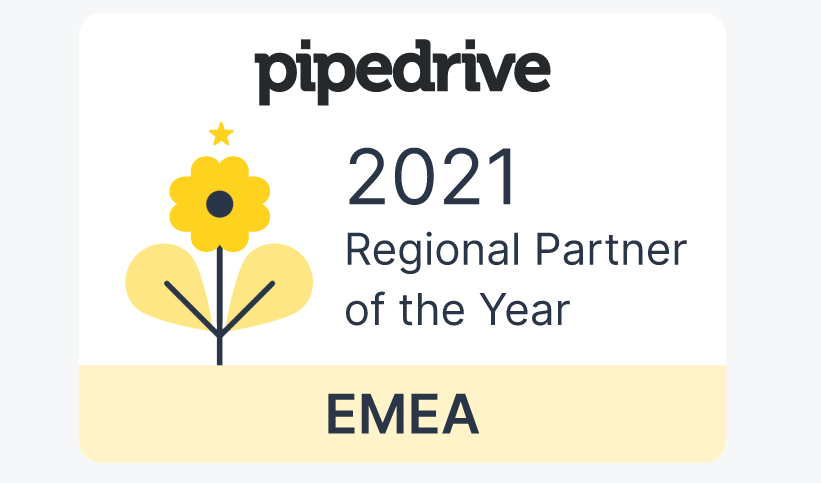 Pipedrive emea partner award 2021 saashop