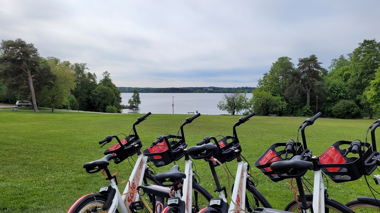 The nearest city bike park is at Rosendahl beach, 100 metres away.